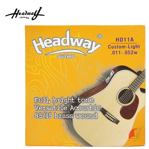 木吉他弦 HEADWAY 黃銅 11-52 HD11A