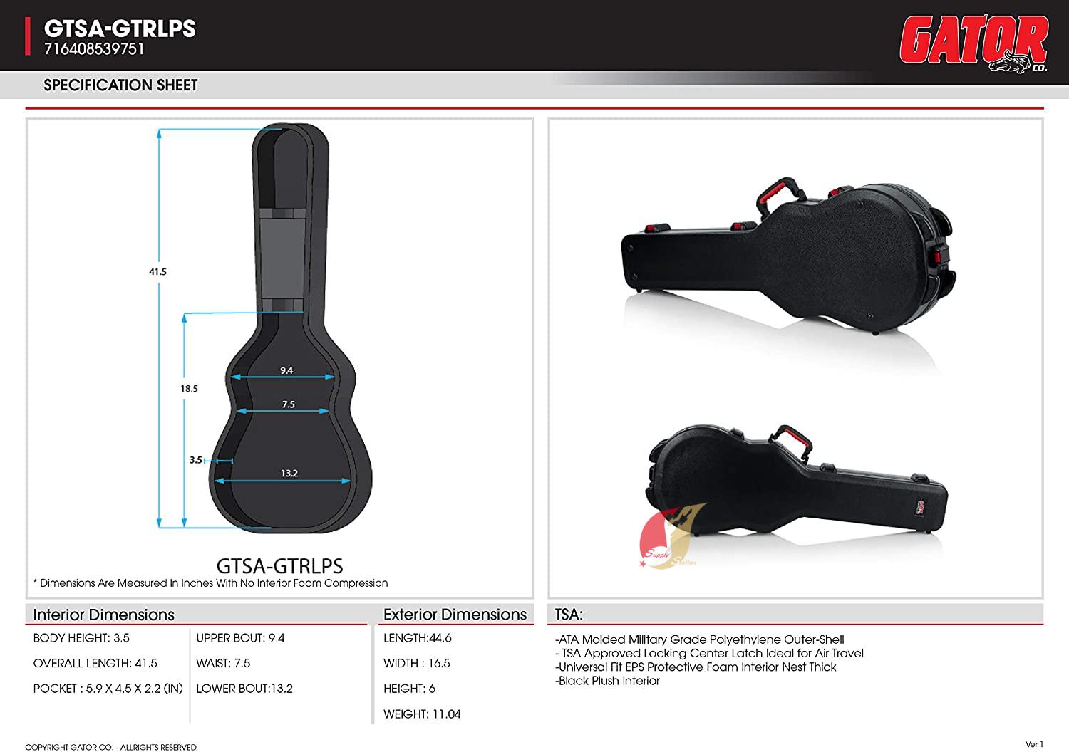 Gator case GTSA-GTRLPS 電吉他硬盒