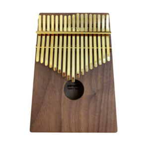 胡桃木 箱式實木 金色鋼片 卡林巴琴 拇指琴