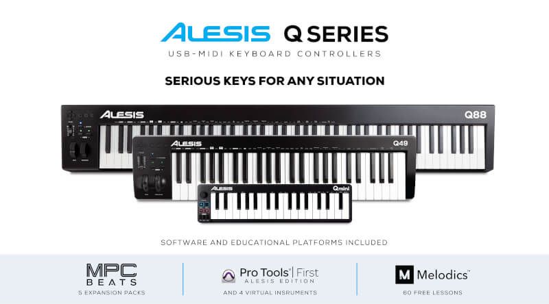 ALESIS Q88 MKII 主控鍵盤 半配重88鍵創作鍵盤